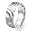 201 Stainless Steel Grooved Finger Ring Settings STAS-WH0047-05S-2