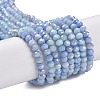 Faceted Electroplated Glass Beads Strands X-GLAA-C023-02-C16-1