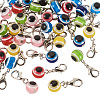 36Pcs 6 Colors Handmade Lampwork Evil Eye Pendant Decorations HJEW-TA0001-11-4