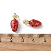 Brass Enamel Charms KK-D336-06G-08-3