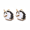Alloy Enamel Pendants ENAM-S130-20-3