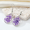 Bohemian Resin Dried Flower Earrings Colorful Creative Eternal Floral Drop for Women LS-ST6910548-1