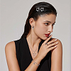 3Pcs Zinc Alloy Star Pendant Layered Necklaces for Women NJEW-GA0001-13-5