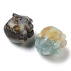 Natural Flower Amazonite Carved Figurines DJEW-L023-C05-2