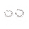 Tarnish Resistant 304 Stainless Steel Twisted Open Jump Rings STAS-G225-10P-07-2