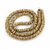 Electroplate Non-magnetic Synthetic Hematite Beads Strands G-N0321-07J-2