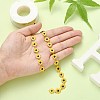 304 Stainless Steel Daisy Flower Link Chains with Enamel AJEW-CJ0001-22A-3