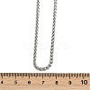 304 Stainless Steel Wheat Chains Necklaces for Unisex NJEW-K395-01B-P-5