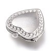 Tarnish Resistant 316 Stainless Steel Locket Pendants STAS-Z010-02-4