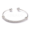 304 Stainless Steel Torque Bangles BJEW-O182-02P-1