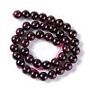 Round Natural Garnet Beads Strands X-G-D751-10mm-2