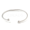 Non-Tarnish 304 Stainless Steel Cuff Bangles BJEW-P331-03P-3