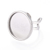 304 Stainless Steel Cuff Ring Findings STAS-S080-040H-P-3