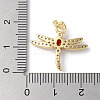 Brass Micro Pave Cubic Zirconia Pendants ZIRC-H102-05B-G-3