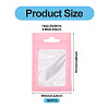 160Pcs Plastic Yin-yang Resealable Bags with Visible Window ABAG-TA0001-94B-3