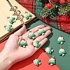 12Pcs Christmas Opaque Resin Pendants RESI-YW0004-83-5