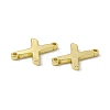 Rack Plating Brass Letter Connector Charms KK-C007-38G-X-3