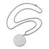 201 Stainless Steel Rhinestone Pendant Necklaces for Women LS-NJEW-U021-08P-4