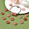 Cherry Quartz Glass European Large Hole Beads G-Q442-17-4