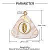 304 Stainless Steel Resin Pendants OY013-39G-2