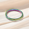 Ion Plating(IP) 304 Stainless Steel Plain Band Rings STAS-I160-E03-MC-2