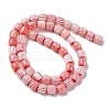 Handmade Lampwork Chevron Beads Strands LAMP-K041-01B-19-3