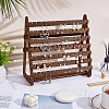 9-Tier Wood Jewelry Earring Display Stands EDIS-WH0041-04-5