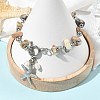 Summer Beach 304 Stainless Steel Starfish Charm OT Bracelets BJEW-JB14373-02-2