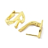 Brass Letter Stud Earrings for Women EJEW-A038-01R-G-2