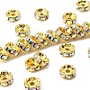 Brass Rhinestone Spacer Beads RB-A014-Z8mm-28G-1