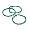 Synthetic Malachite Beaded Stretch Bracelets BJEW-A117-A-16-1
