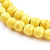 Synthetic Turquoise Beads Strands TURQ-G106-4mm-02I-3