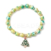 Christmas Alloy Enamel Charm Bracelets BJEW-JB12407-02-2