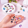 22Pcs 11 Styles Alloy Enamel Pandants FIND-TA0004-95-6