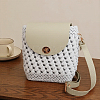 1 Bag Handmade PU Leather Crochet Shoulder Bag Accessories Kits DIY-CL0001-04B-7