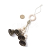 Iron Bell & Alloy Key Pendant Decorations HJEW-JM03587-4