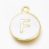 Brass Enamel Pendants KK-H103-01F-G-1