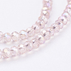 Electroplate Glass Beads Strands X-EGLA-R048-2mm-31-3