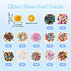 180g 12 Colors Glass Seed Beads SEED-TA0001-35-3