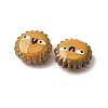Fuuny Baking Paint Glass Enamel Beads LAMP-Q045-01I-4