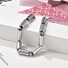 304 Stainless Steel Column Link Chain Bracelets for Women BJEW-F488-50P-5