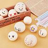 Natural Wooden Round Ball WOOD-PH0001-17-WH-5