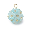 Frosted Transparent Acrylic Pendants PALLOY-MZ00670-3