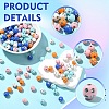150Pcs Opaque Acrylic Beads MACR-YW0004-21A-5