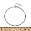 304 Stainless Steel Wheat Chain Bracelets for Unisex BJEW-K282-01B-P-5