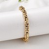 667 Stainless Steel(Grade 201 Equivalent) Chain Bracelets BJEW-P351-01B-G-3