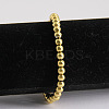 6MM Adjustable 304 Stainless Steel Round Beaded Stretch Bracelets for Women UQ9222-1-3
