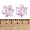 Transparent Acrylic Bead Caps OACR-H118-03I-3