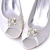 2 Pairs 2 Style Glass Rhinestone Shoe Decorations AJEW-AR0001-78B-6
