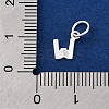 925 Sterling Silver Letter Charms LS-STER-C012-01S-W-3